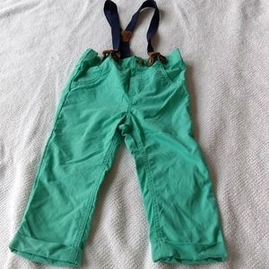 Baby Cat & Jack Green Suspender Pants Size 18m